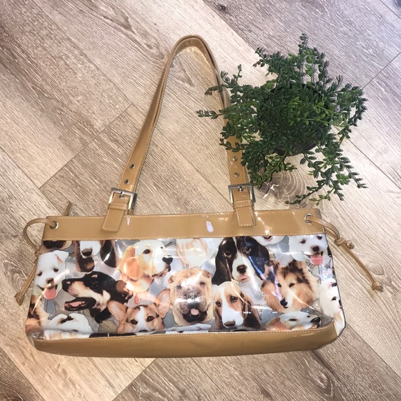 HOST PICK Dog Print Shoulder Bag Transparent Clear Purse - Picture 2 of 8